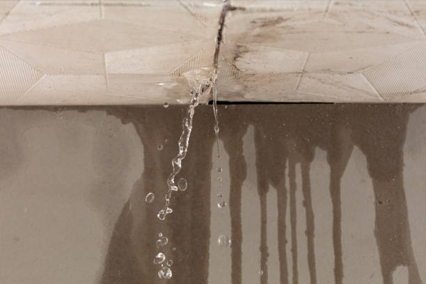 Professional Sewage Cleanup technician working in Rock Island, TX